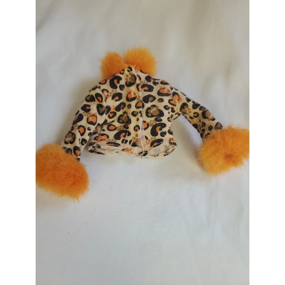 2002 Masqerade Party Barbie Vintage Leopard Cheetah Print Cat Costume Orange Fur